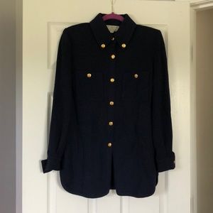 St John Collection navy pant suit